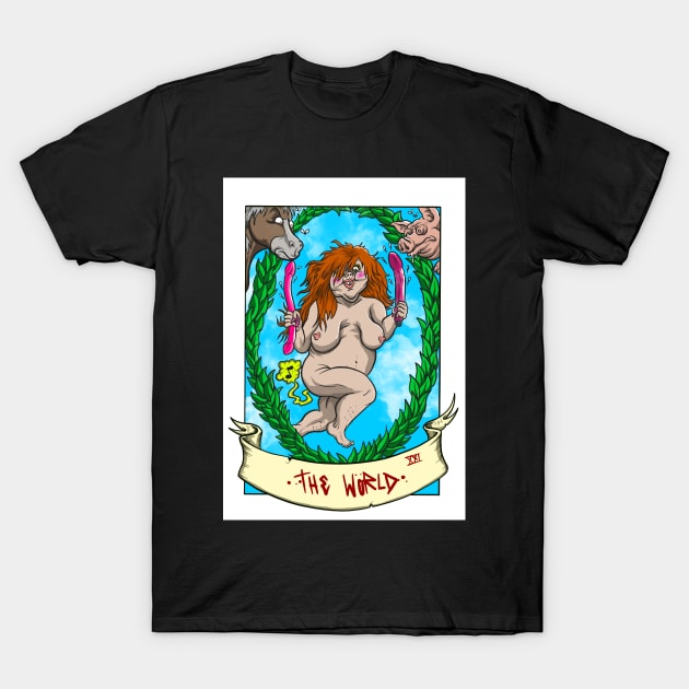 The world tarot T-Shirt by Brownlazer